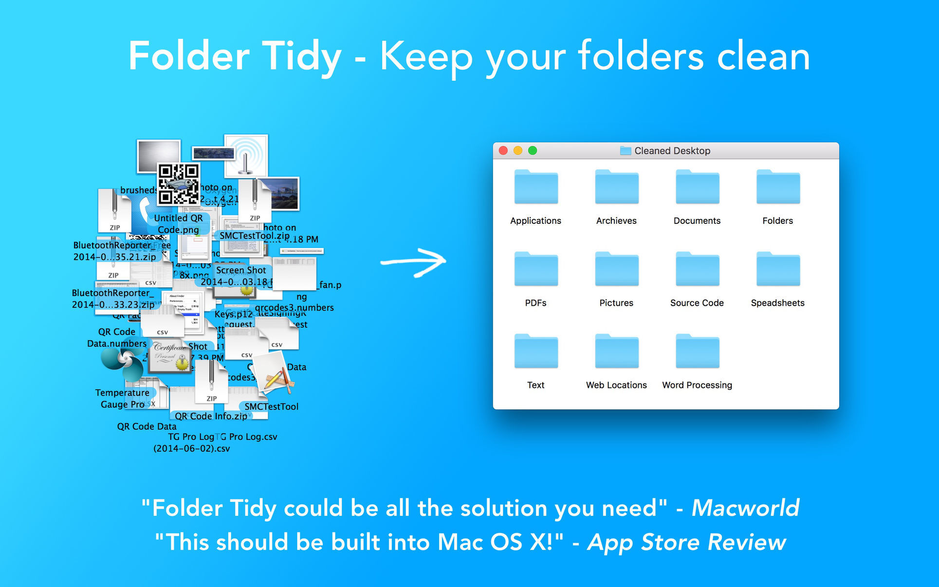 دانلود Folder Tidy برای مک