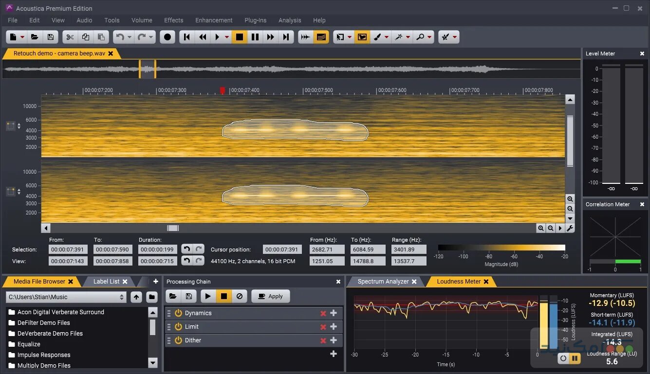 Acoustica Premium Edition - اسکرین شات 1