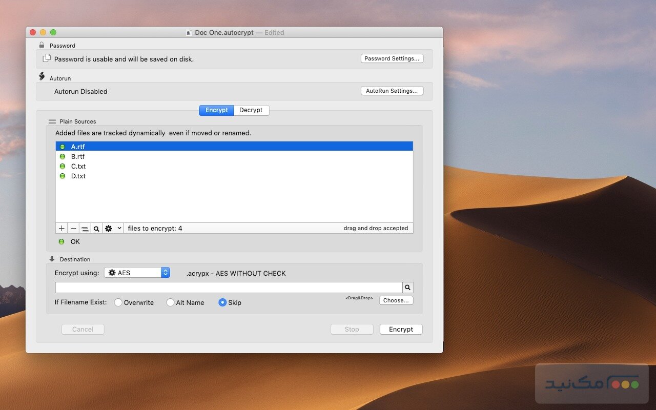 AutoCrypt - اسکرین شات 1