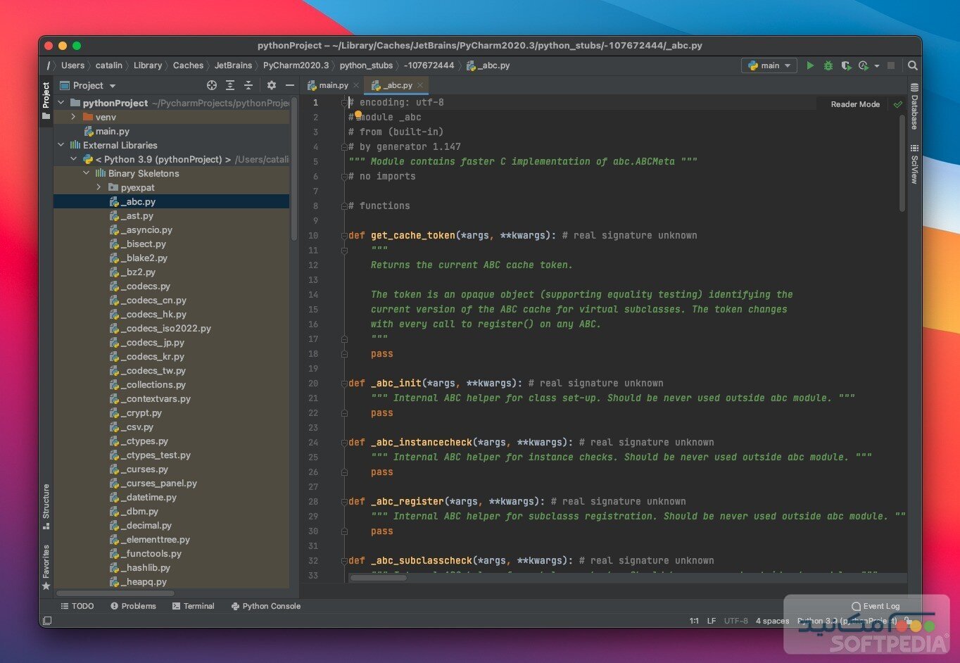 JetBrains PyCharm - اسکرین شات 1