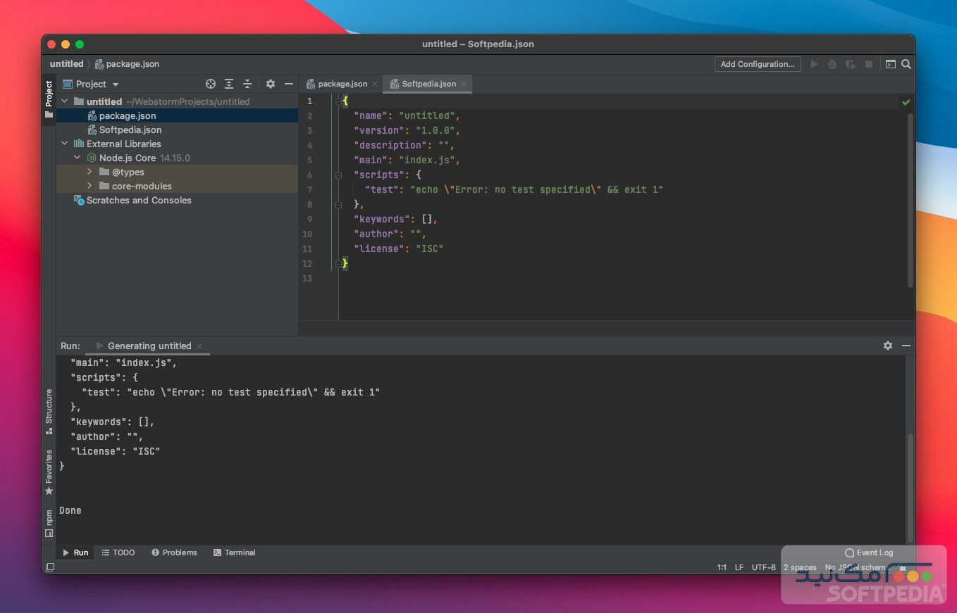 JetBrains WebStorm - اسکرین شات 1