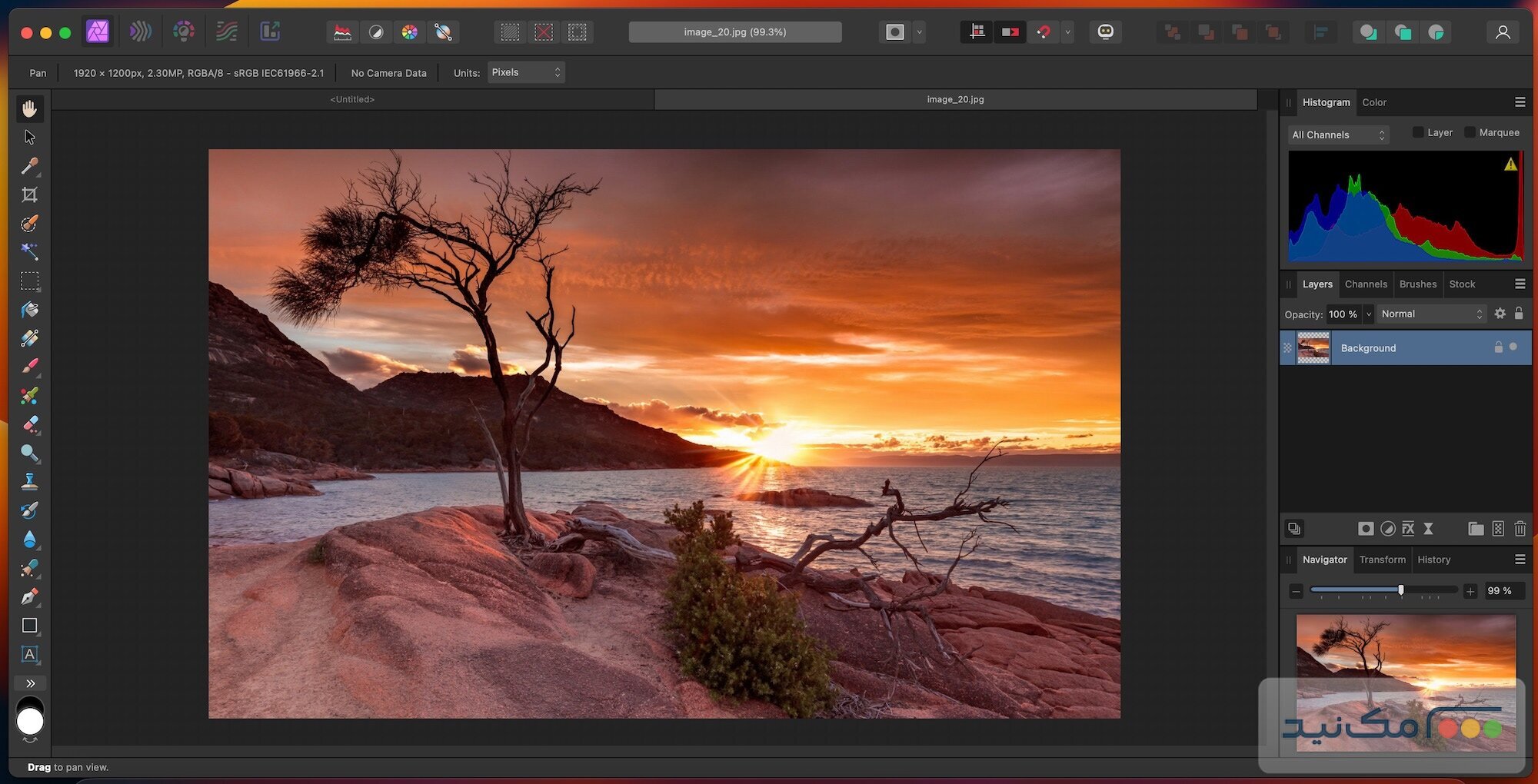 Affinity Photo - اسکرین شات 1