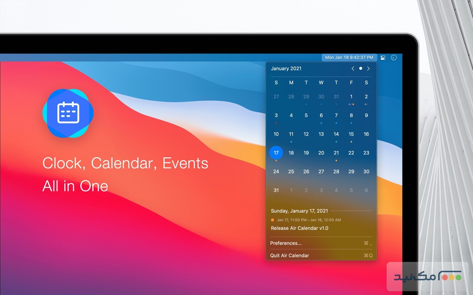 Air Calendar - اسکرین شات 1