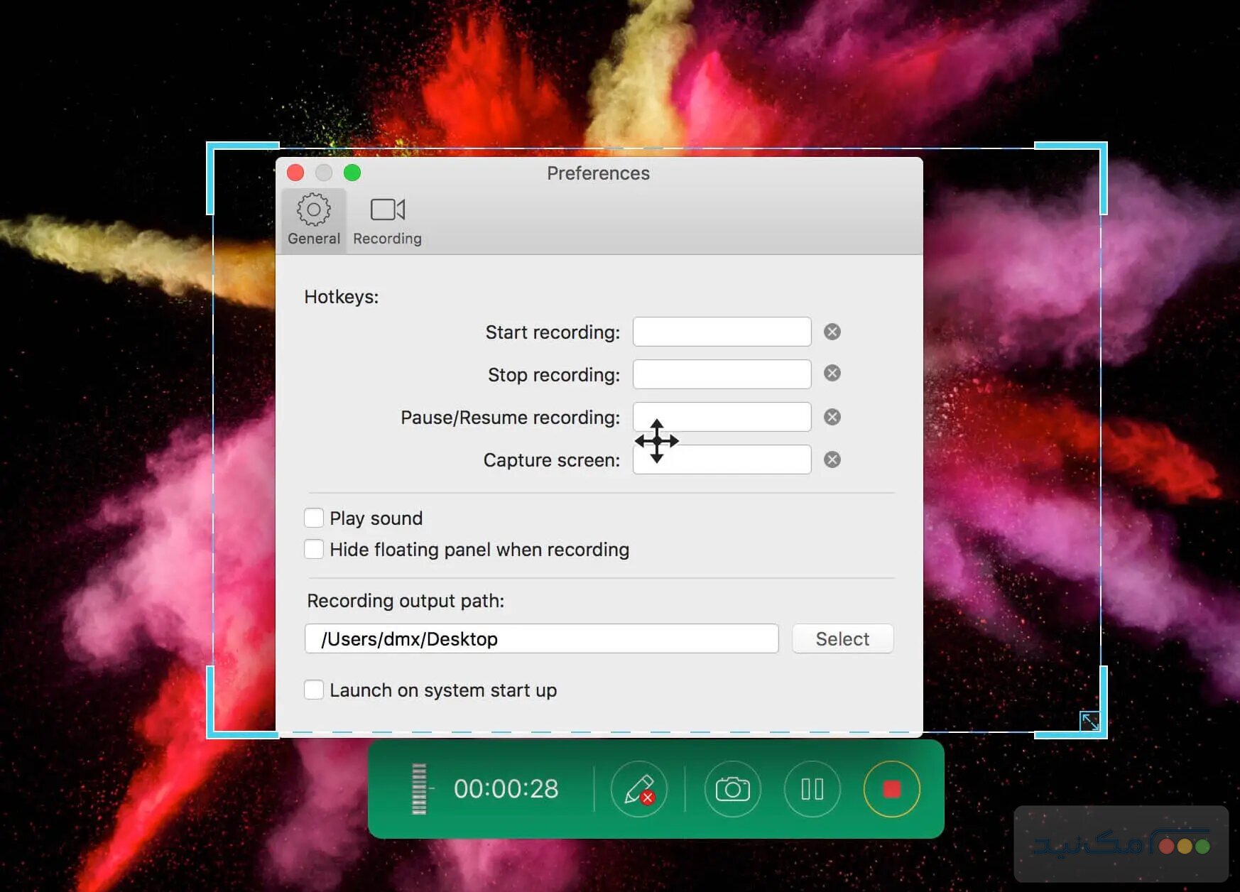 Apeaksoft Screen Recorder - اسکرین شات 1