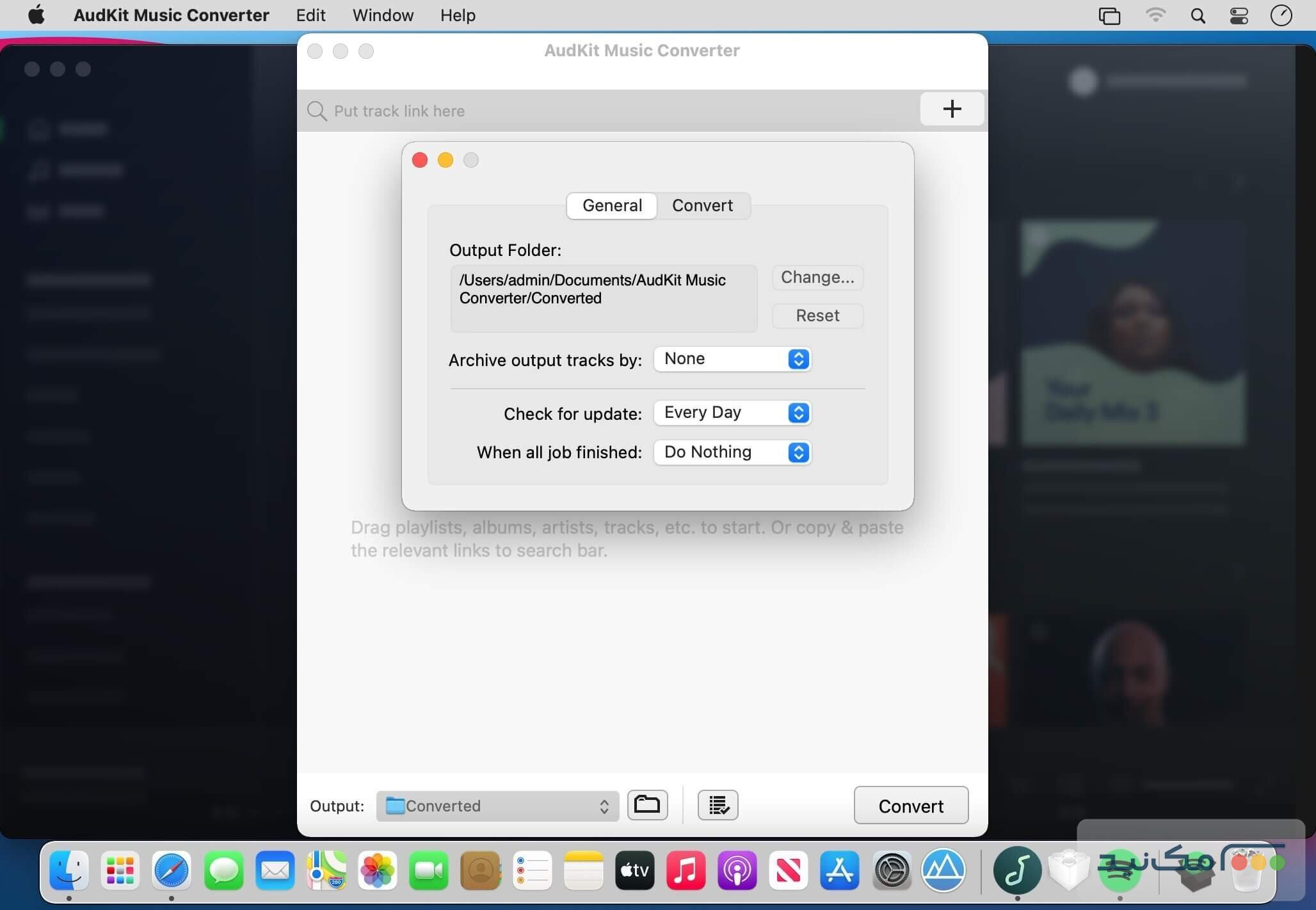 AudKit Music Converter for Spotify 2.0.3 - اسکرین شات 1