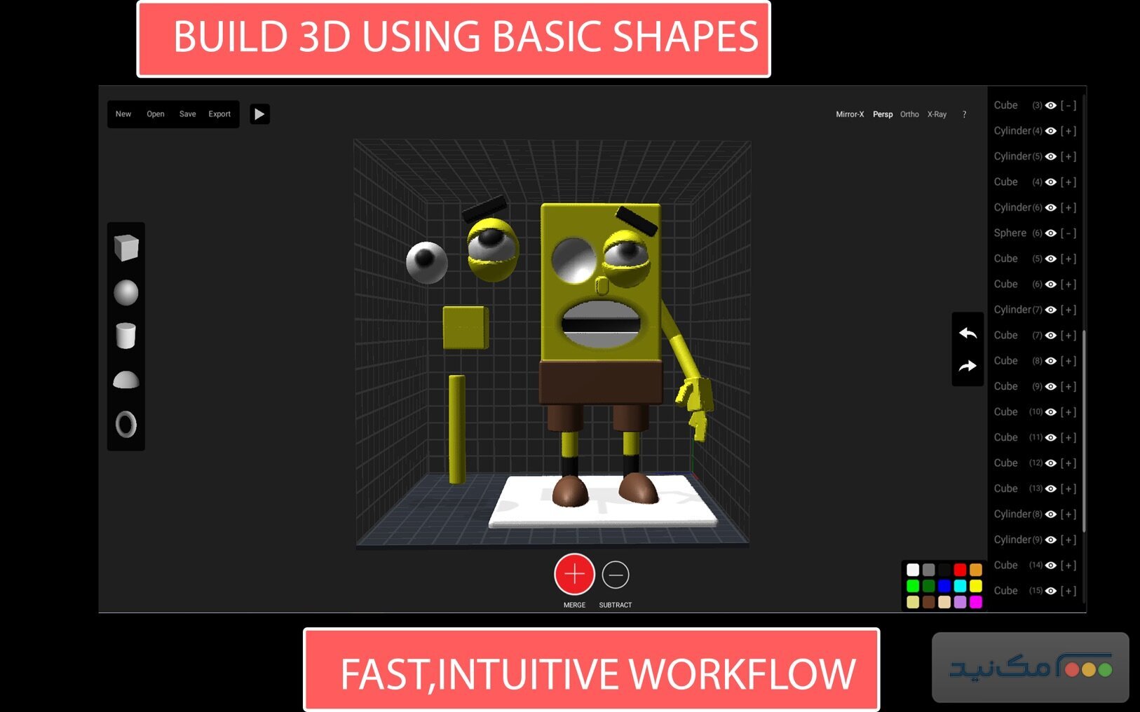 Claydo – Easy 3D Modelling 1.8 - اسکرین شات 1