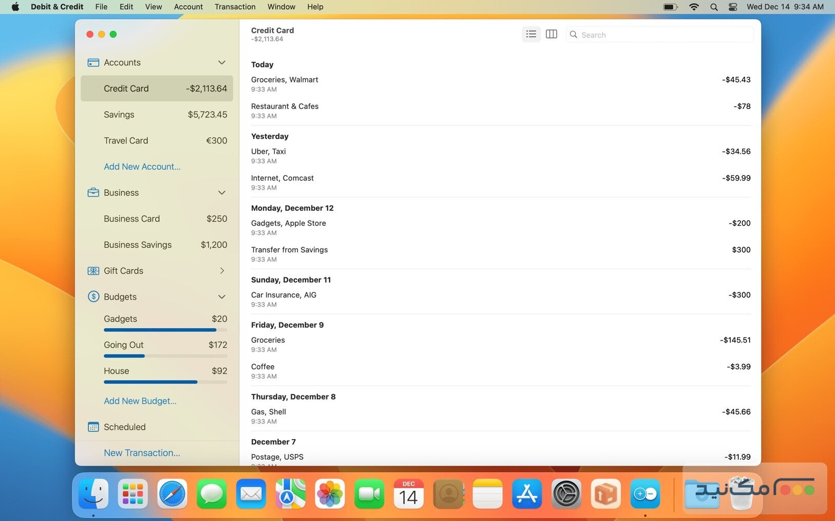 Debit & Credit Premium - اسکرین شات 1