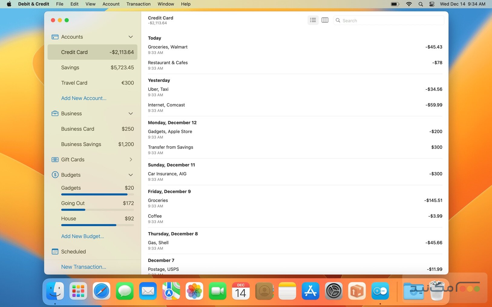 Debit & Credit Premium - اسکرین شات 1