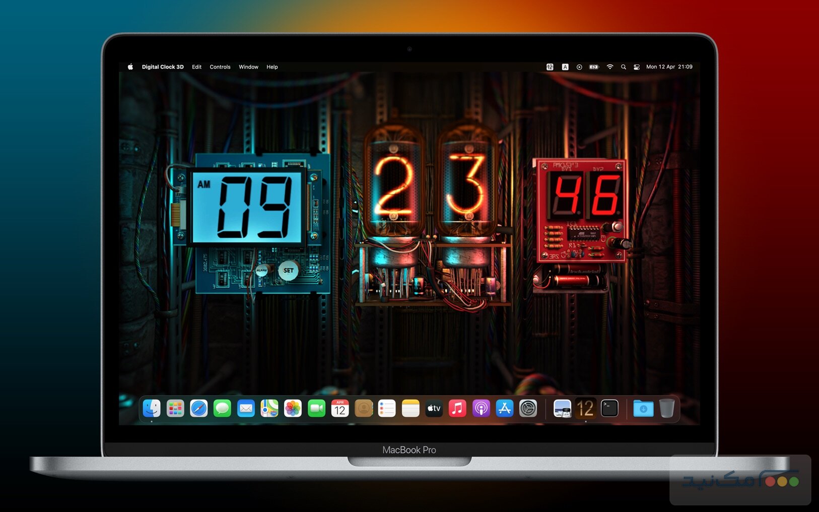 Digital Clock 3D 2.1.1 - اسکرین شات 1
