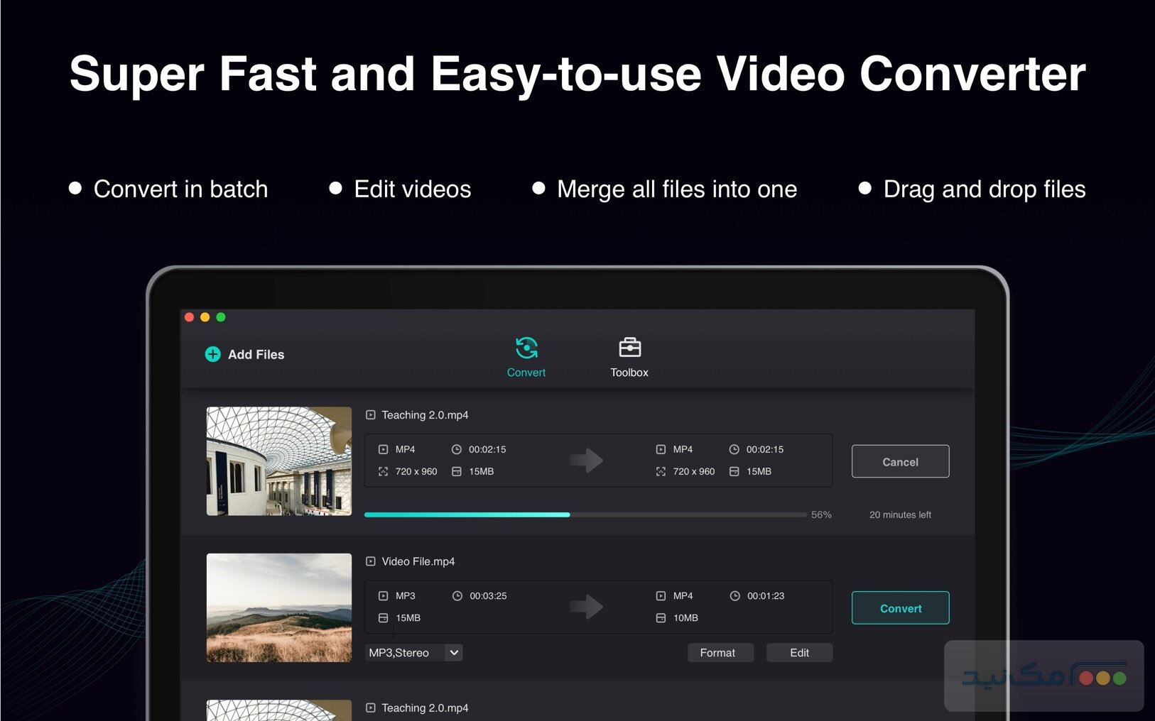 Filmage Converter 1.1.4 - اسکرین شات 1