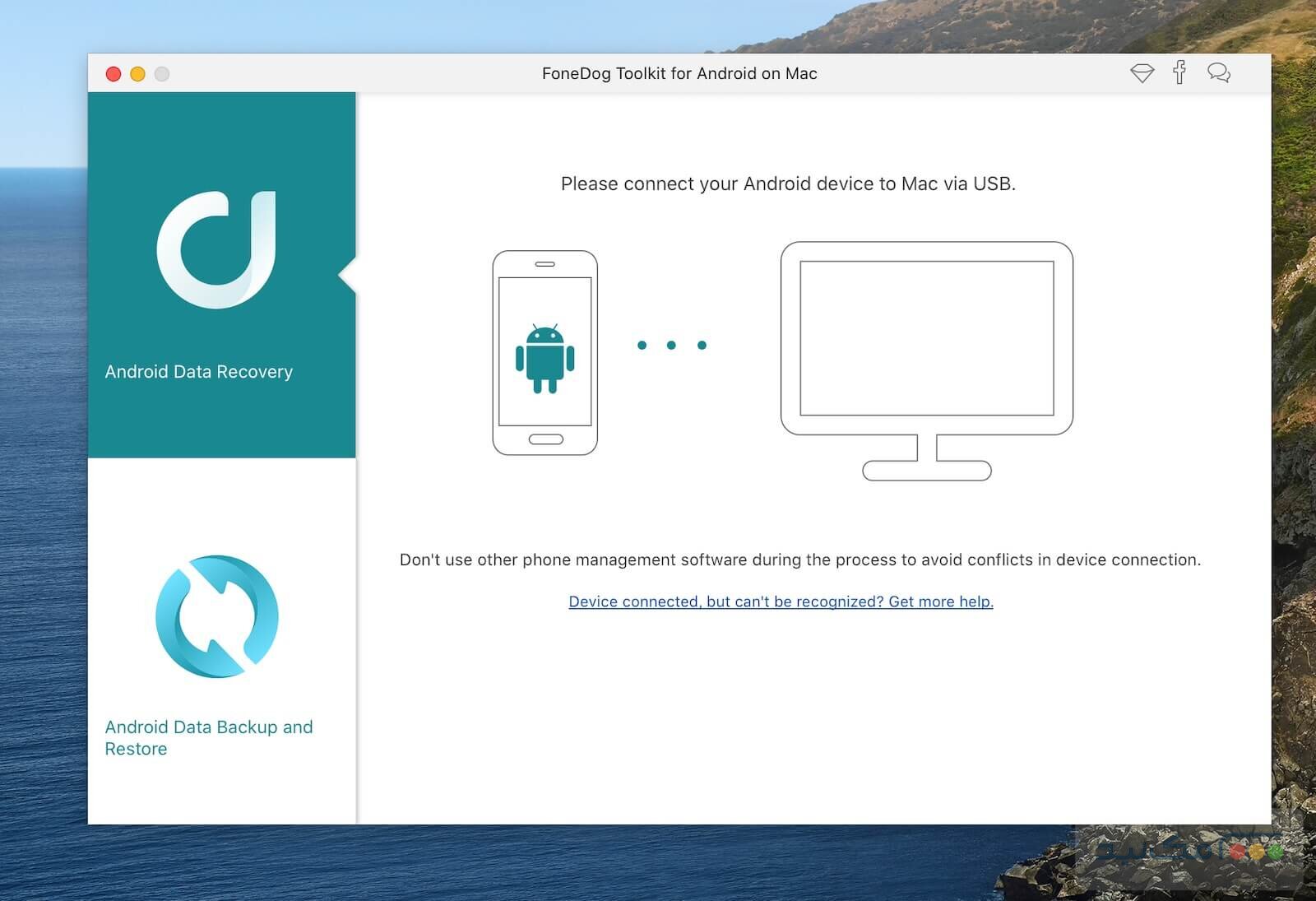 FoneDog Toolkit for Android - اسکرین شات 1