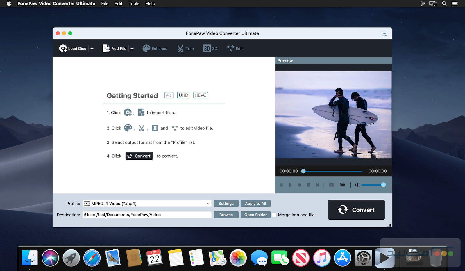 FonePaw Video Converter Ultimate 9.5.0 - اسکرین شات 1