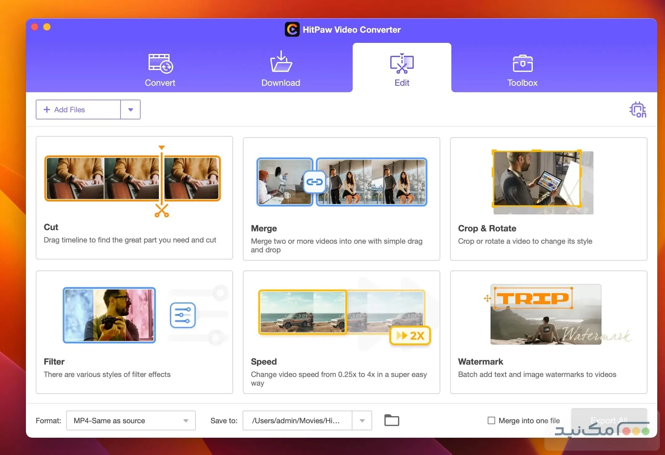 HitPaw Video Converter - اسکرین شات 1