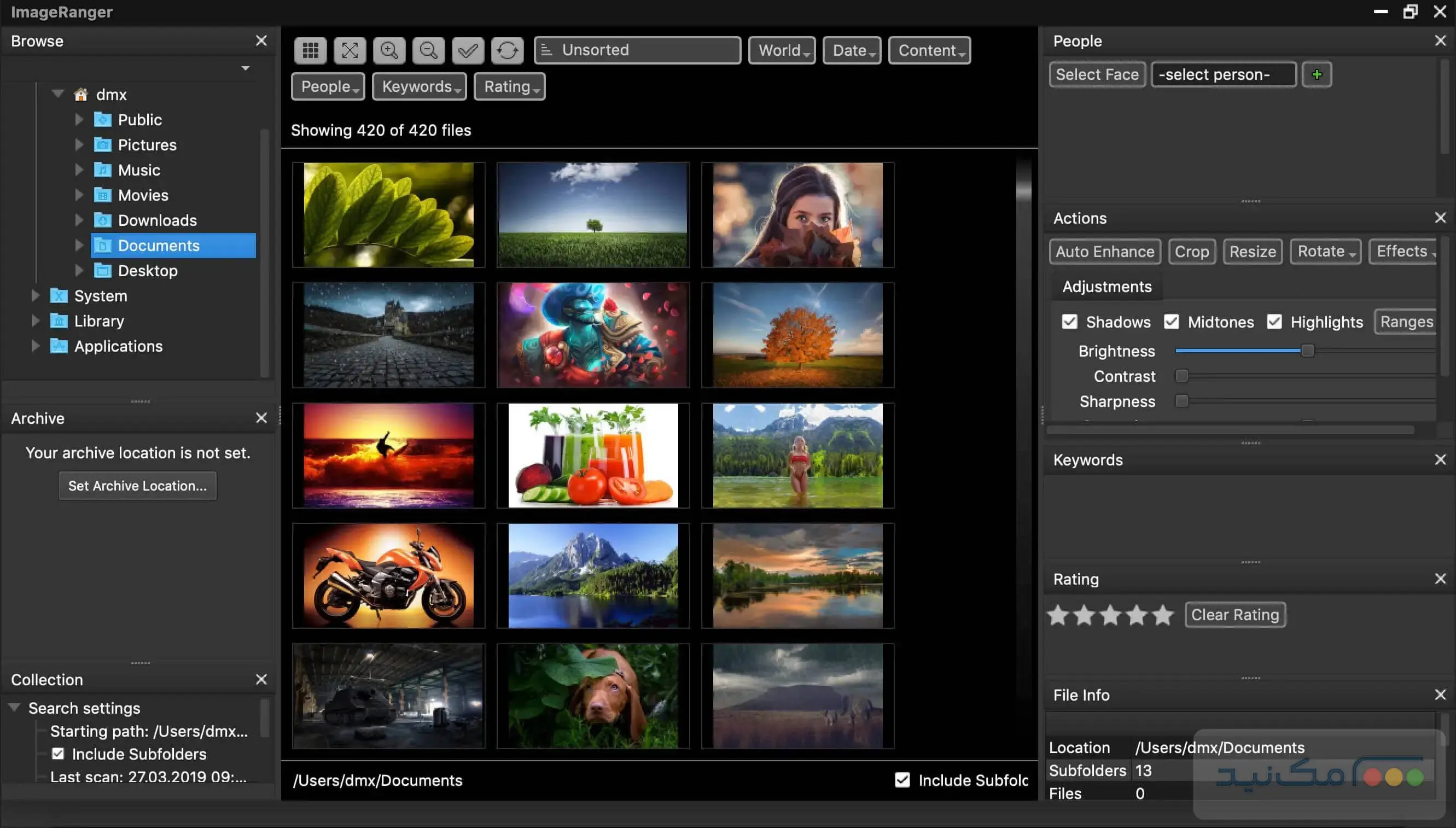 ImageRanger Pro Edition - اسکرین شات 1