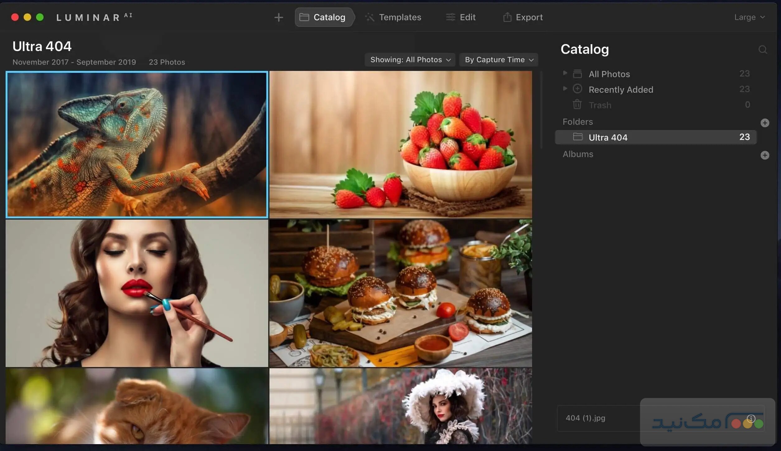 Luminar AI - اسکرین شات 1