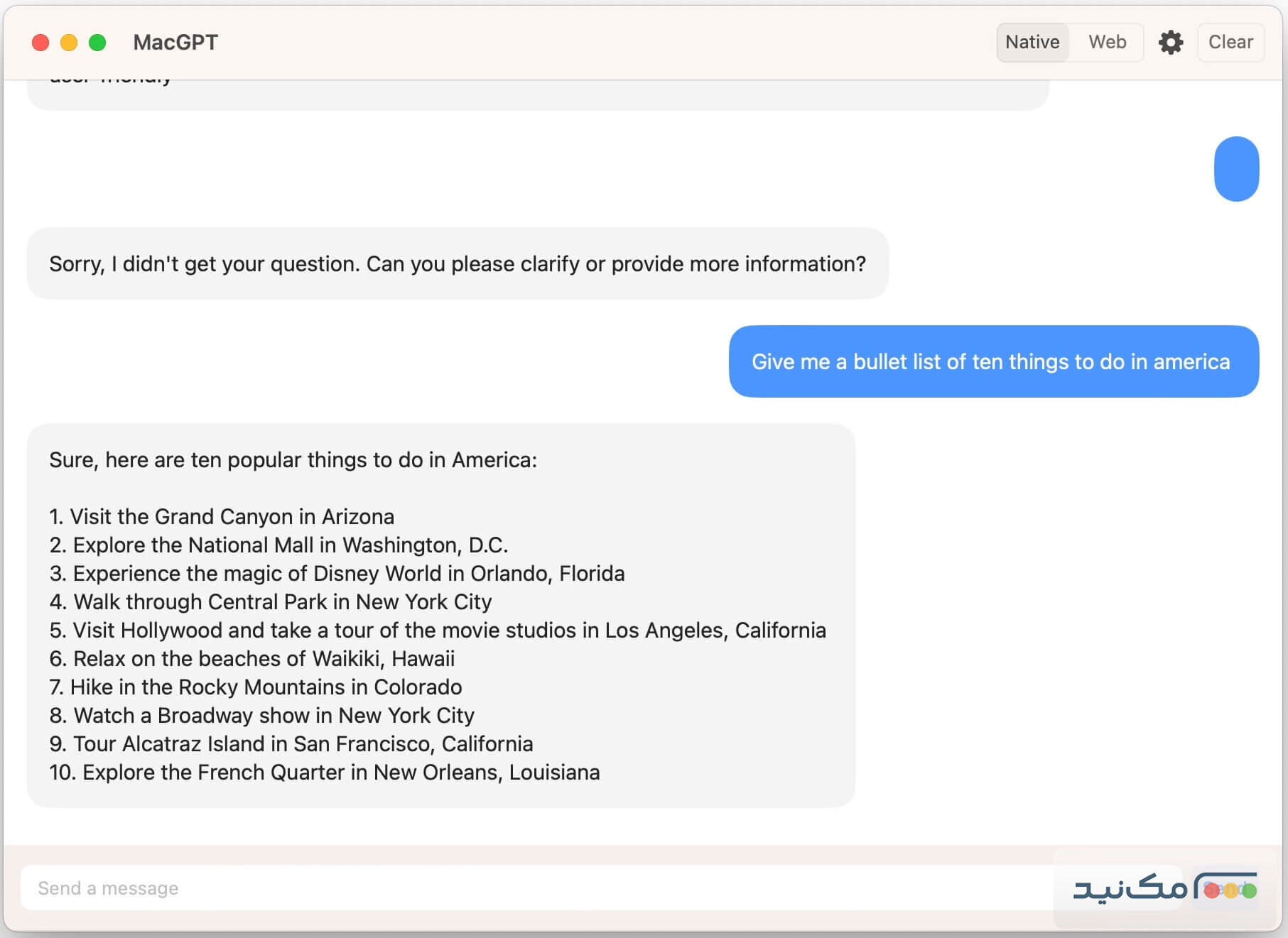 MacGPT - اسکرین شات 1