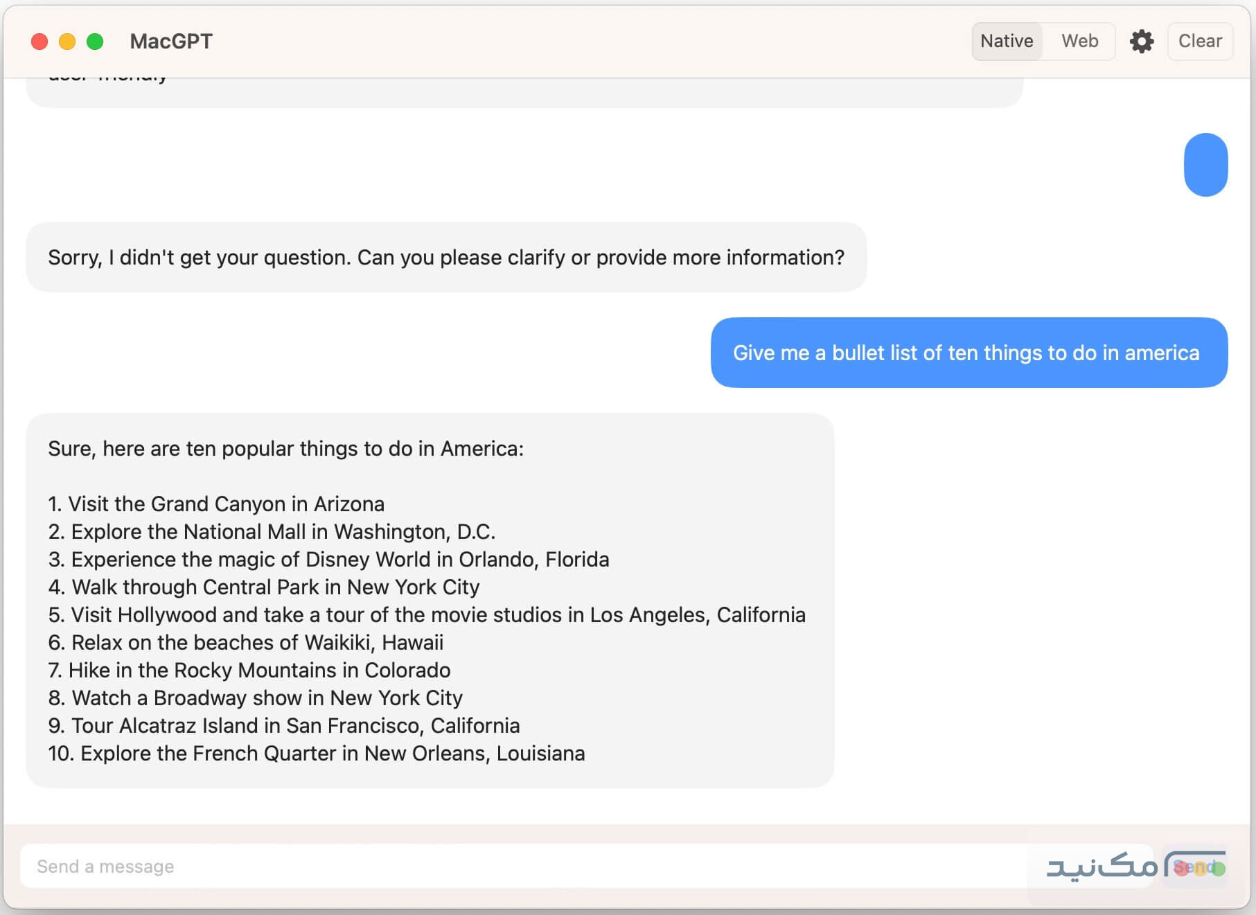 MacGPT - اسکرین شات 1