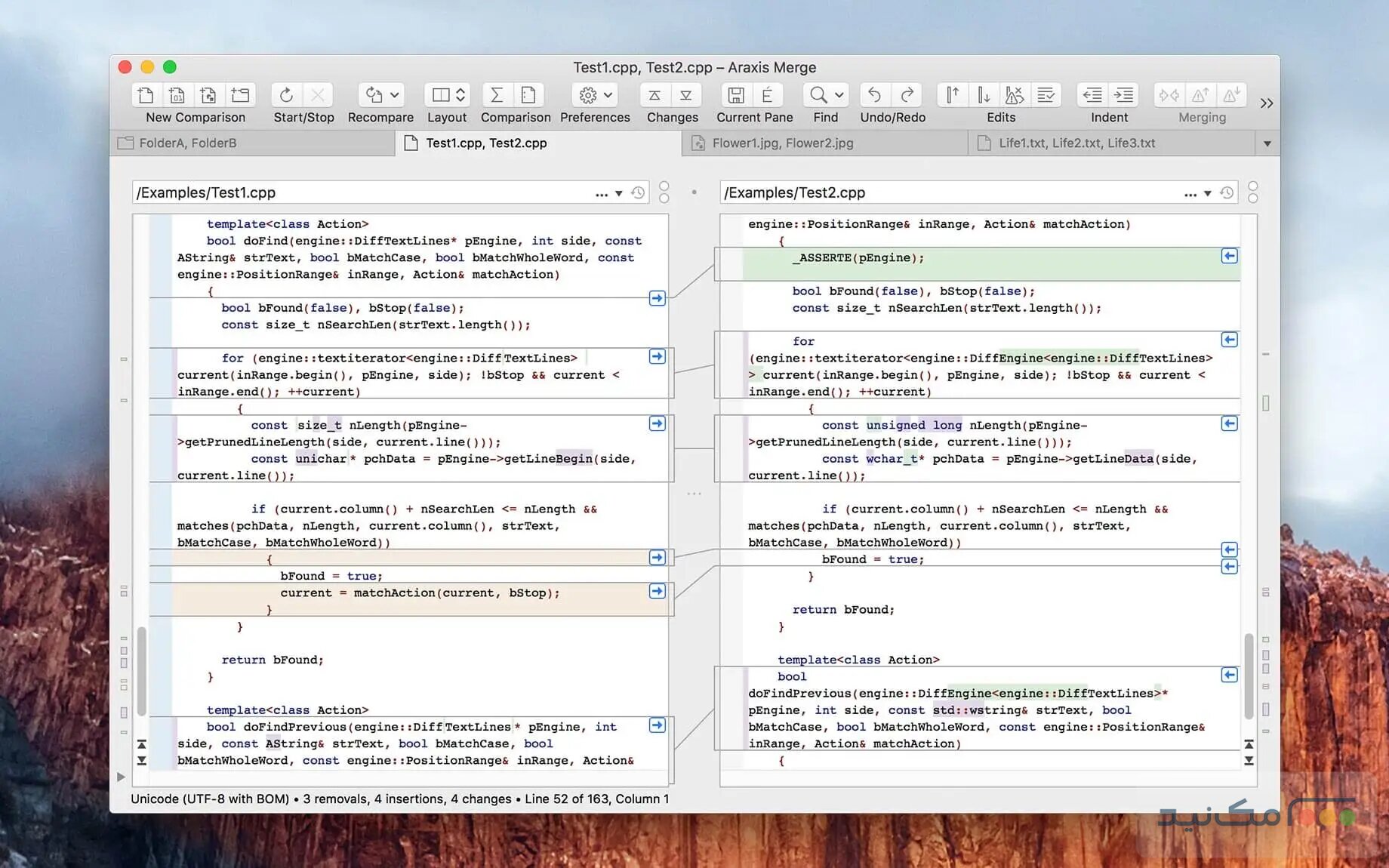 Araxis Merge Pro - اسکرین شات 1