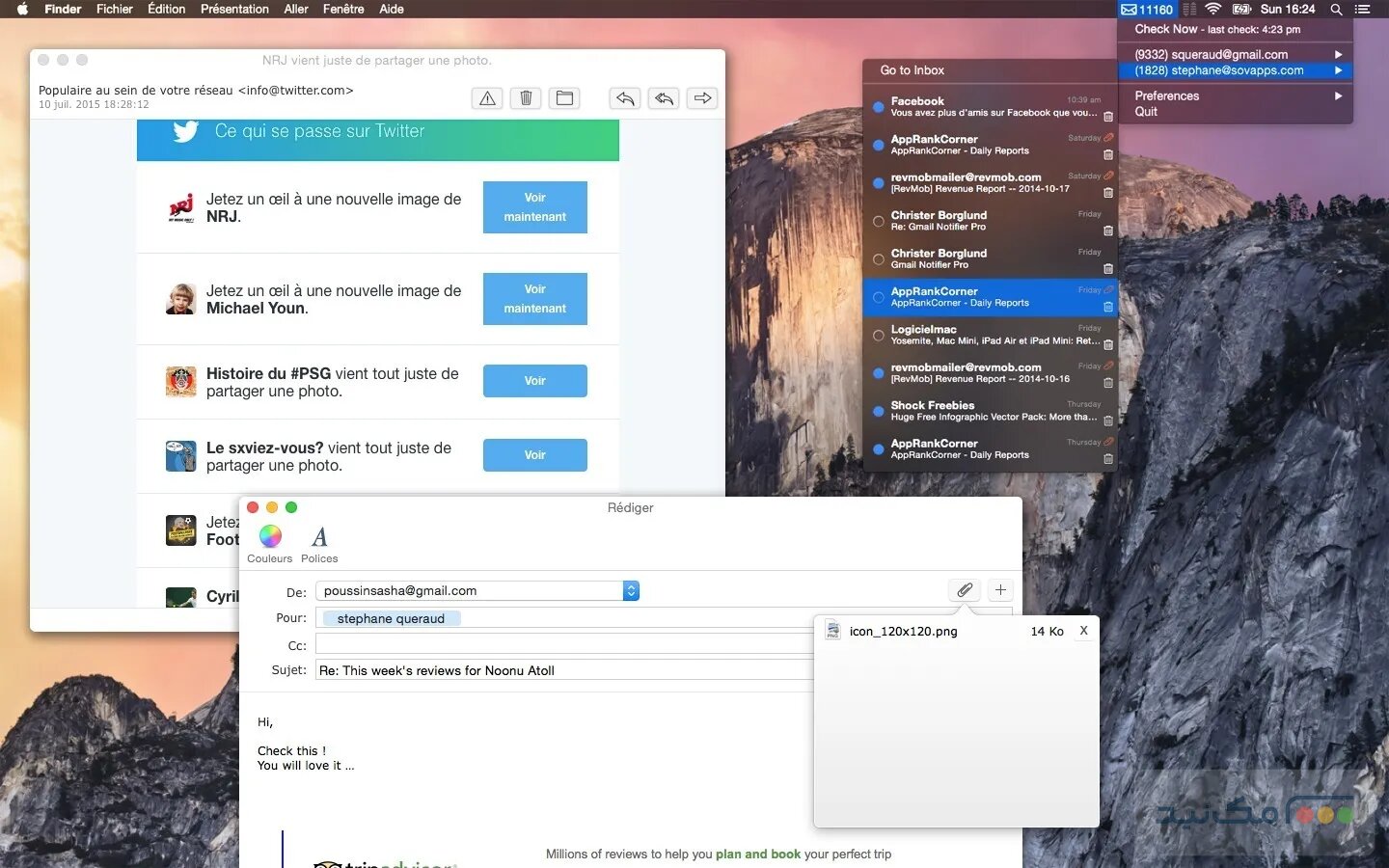 Mia for Gmail - اسکرین شات 1