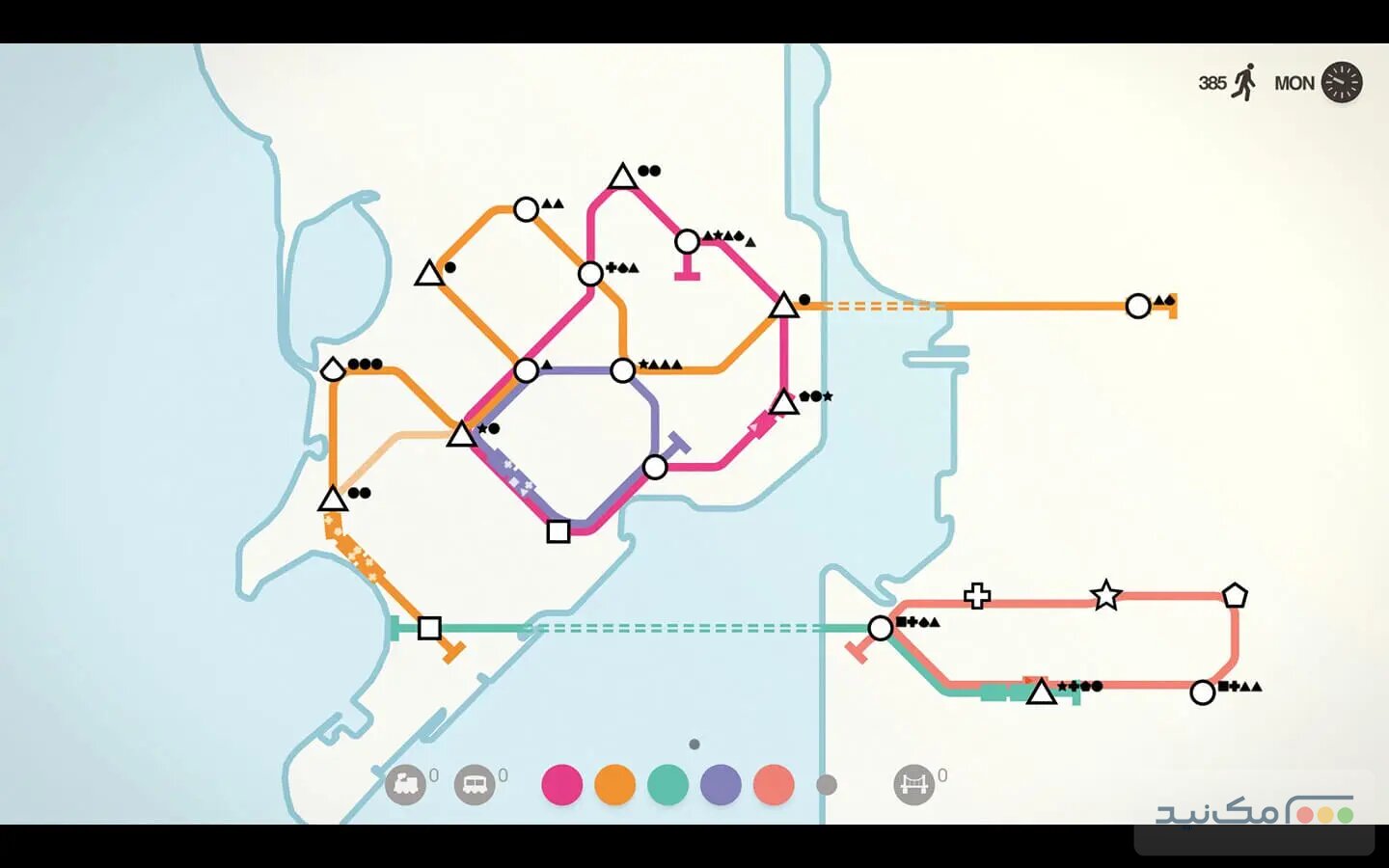 Mini Metro - اسکرین شات 1