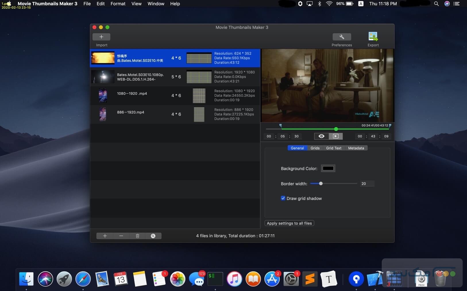 Movie Thumbnails Maker 4.3.2 - اسکرین شات 1