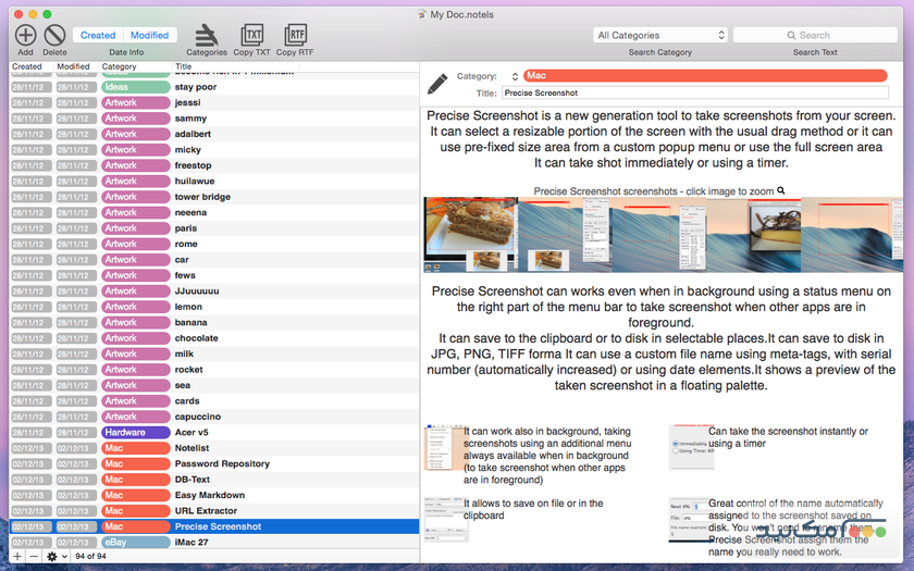 NoteList 4.3.3 - اسکرین شات 1