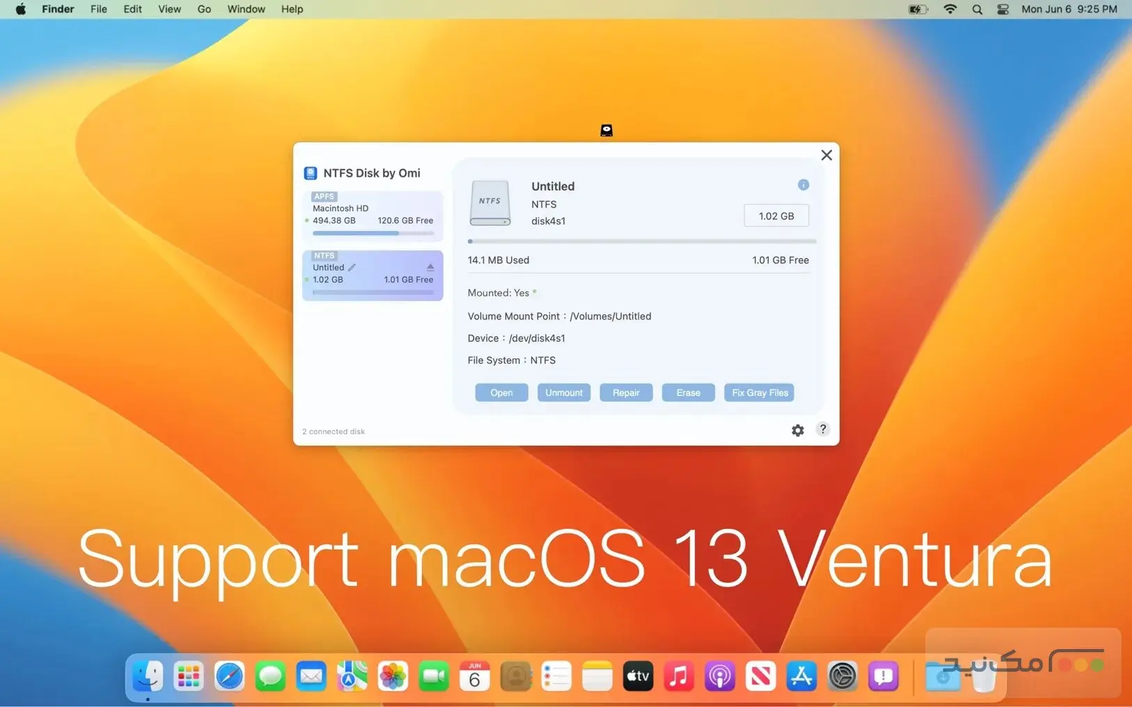 NTFS Disk by Omi NTFS - اسکرین شات 1