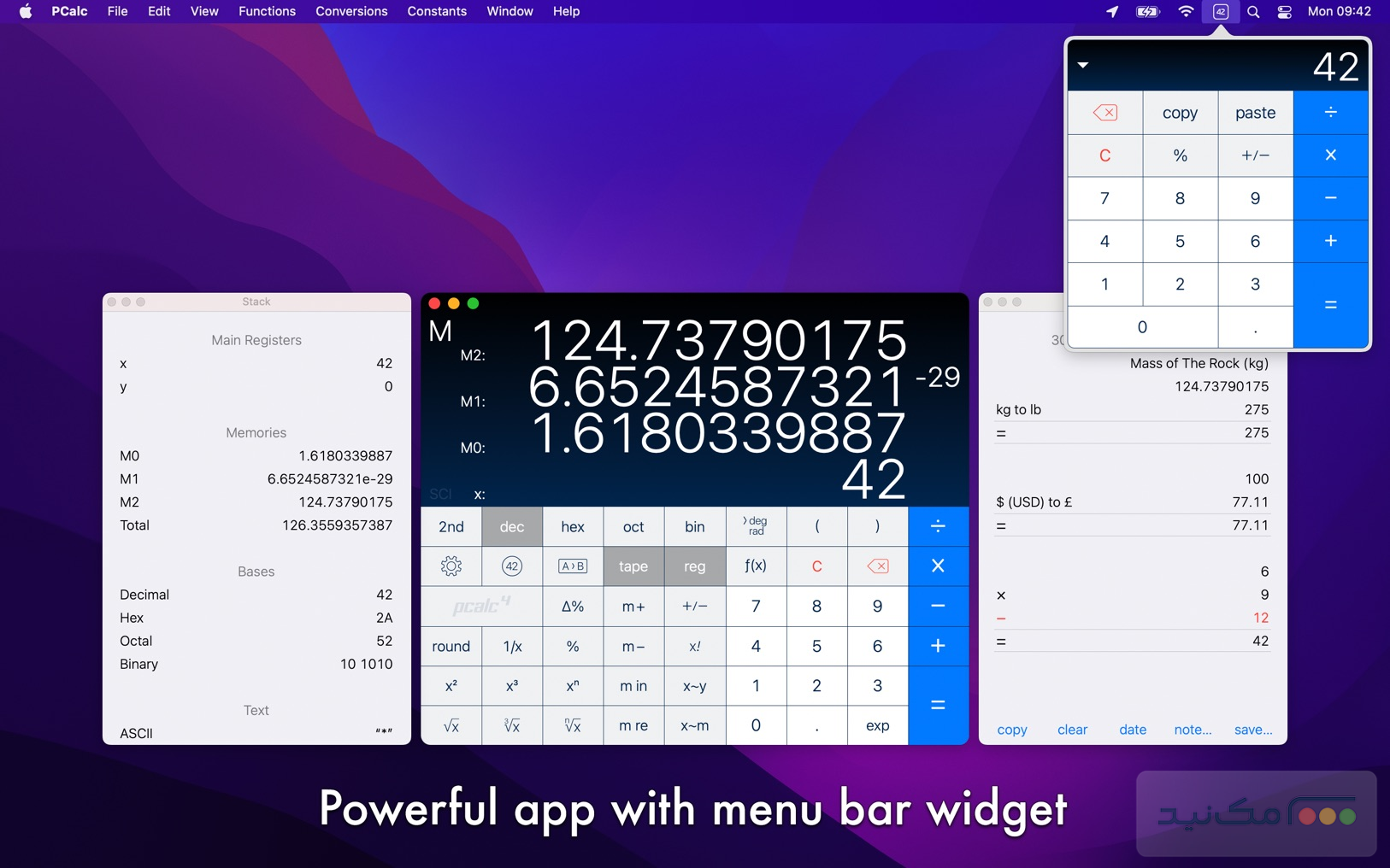 PCalc - اسکرین شات 1