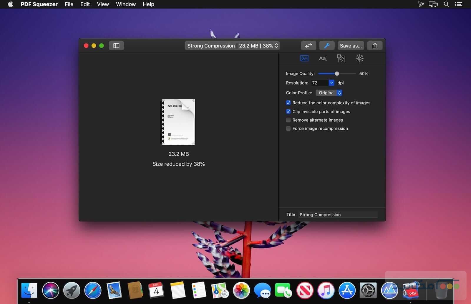 PDF Squeezer - اسکرین شات 1