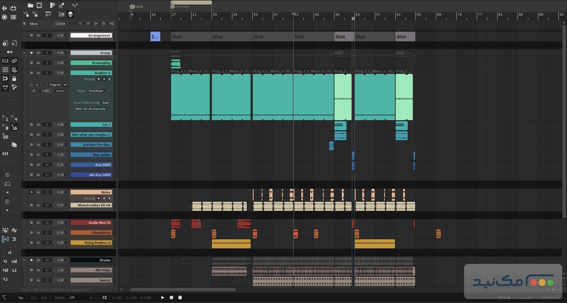 Cockos REAPER - اسکرین شات 1
