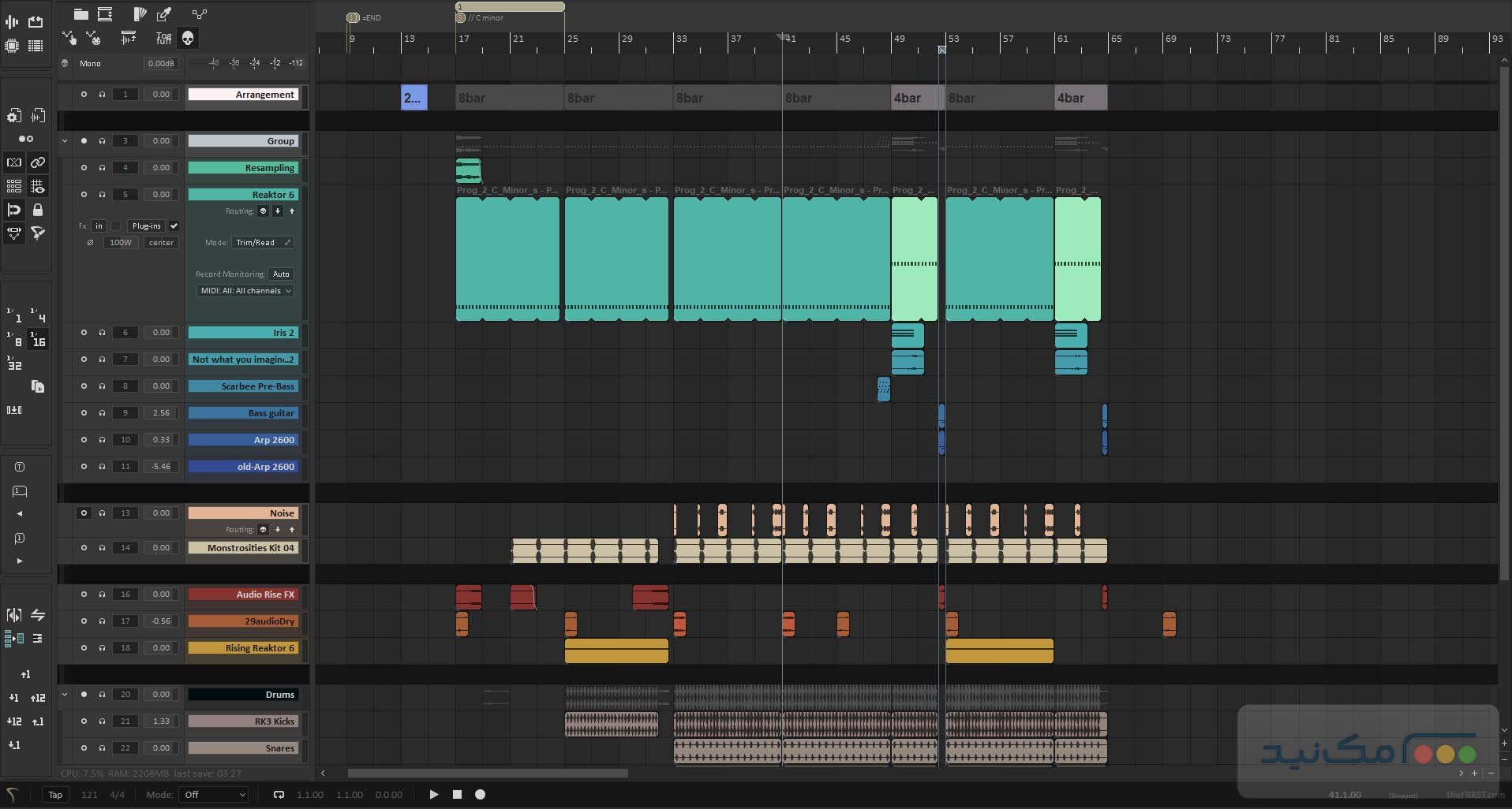 Cockos REAPER - اسکرین شات 1