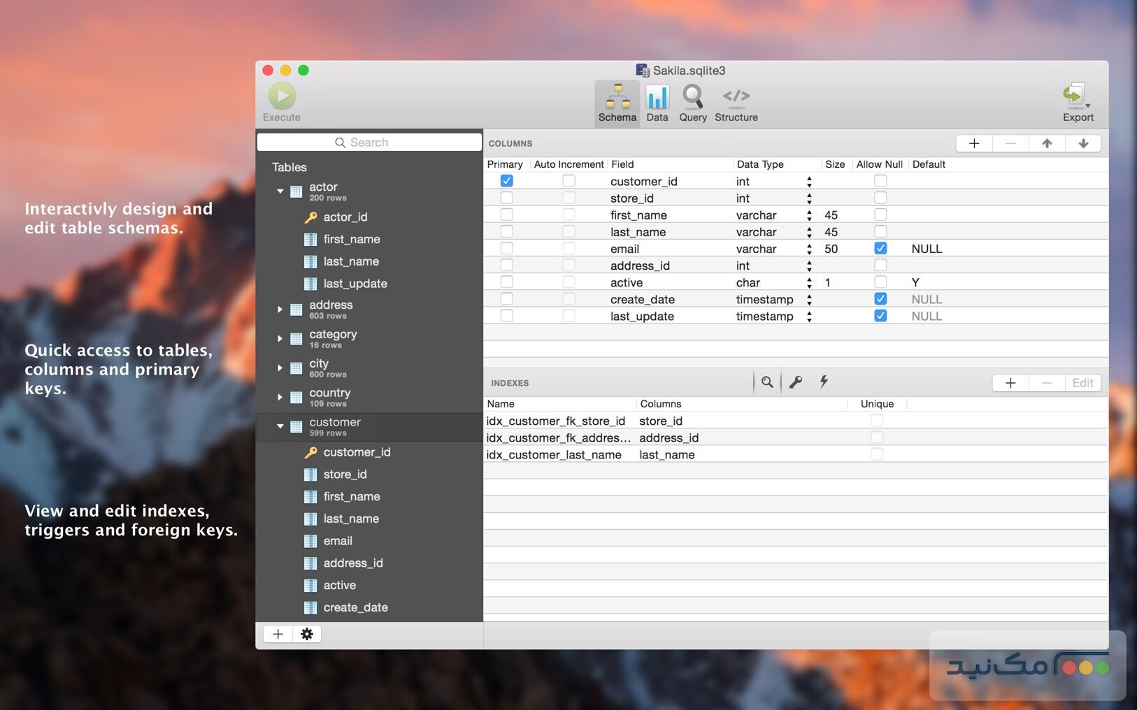 SQLPro for SQLite - اسکرین شات 1