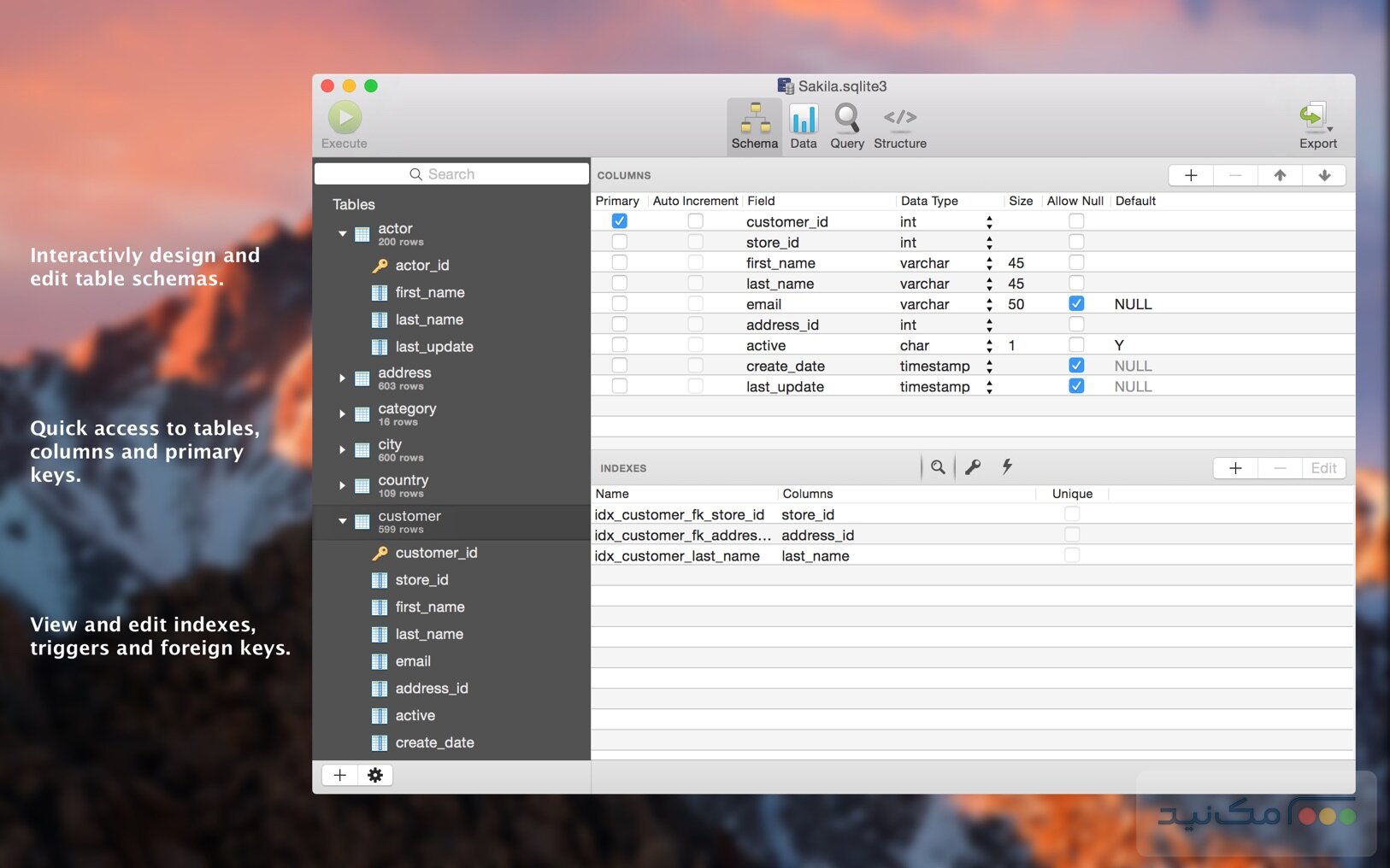 SQLPro for SQLite - اسکرین شات 1