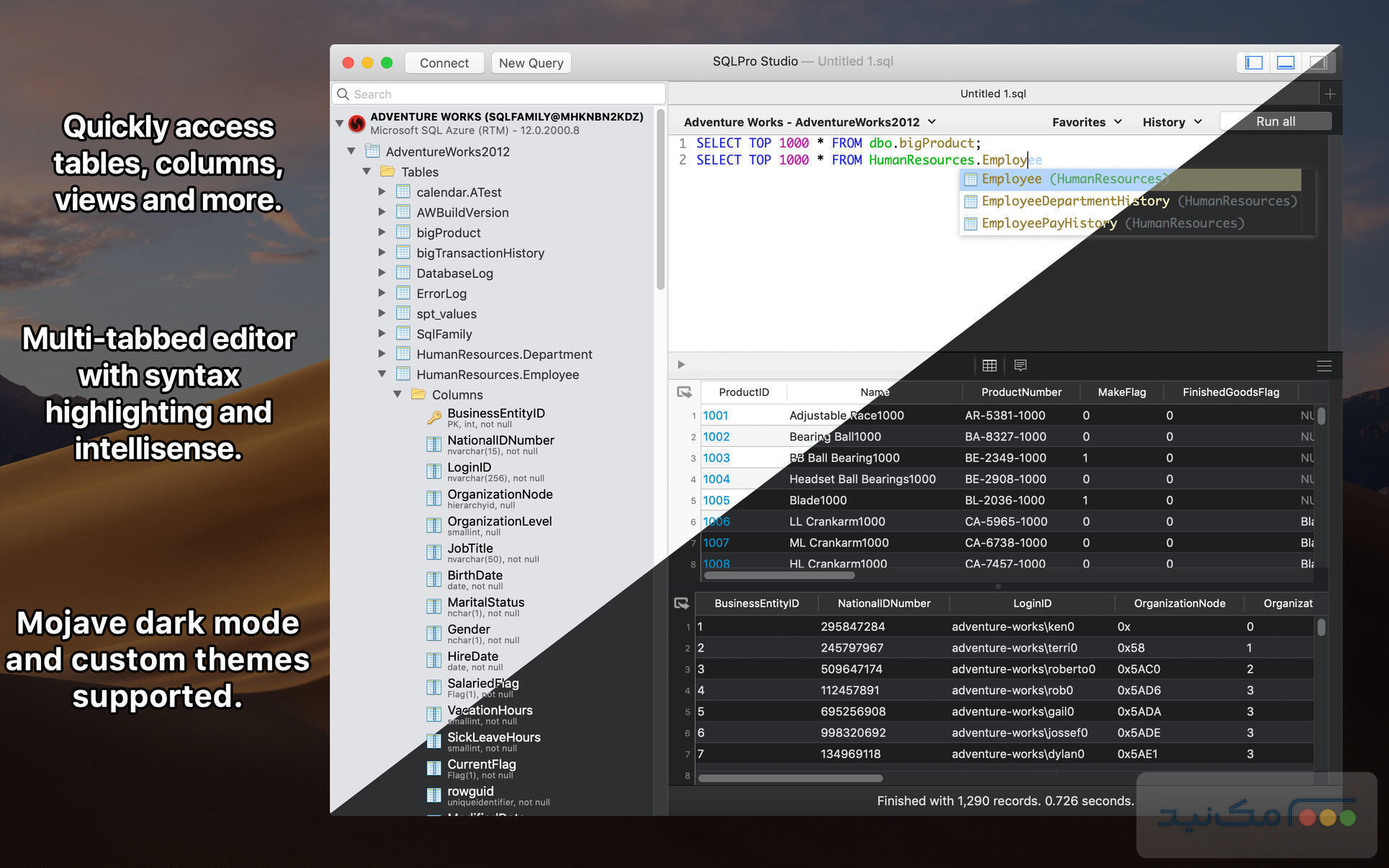 SQLPro Studio - اسکرین شات 1
