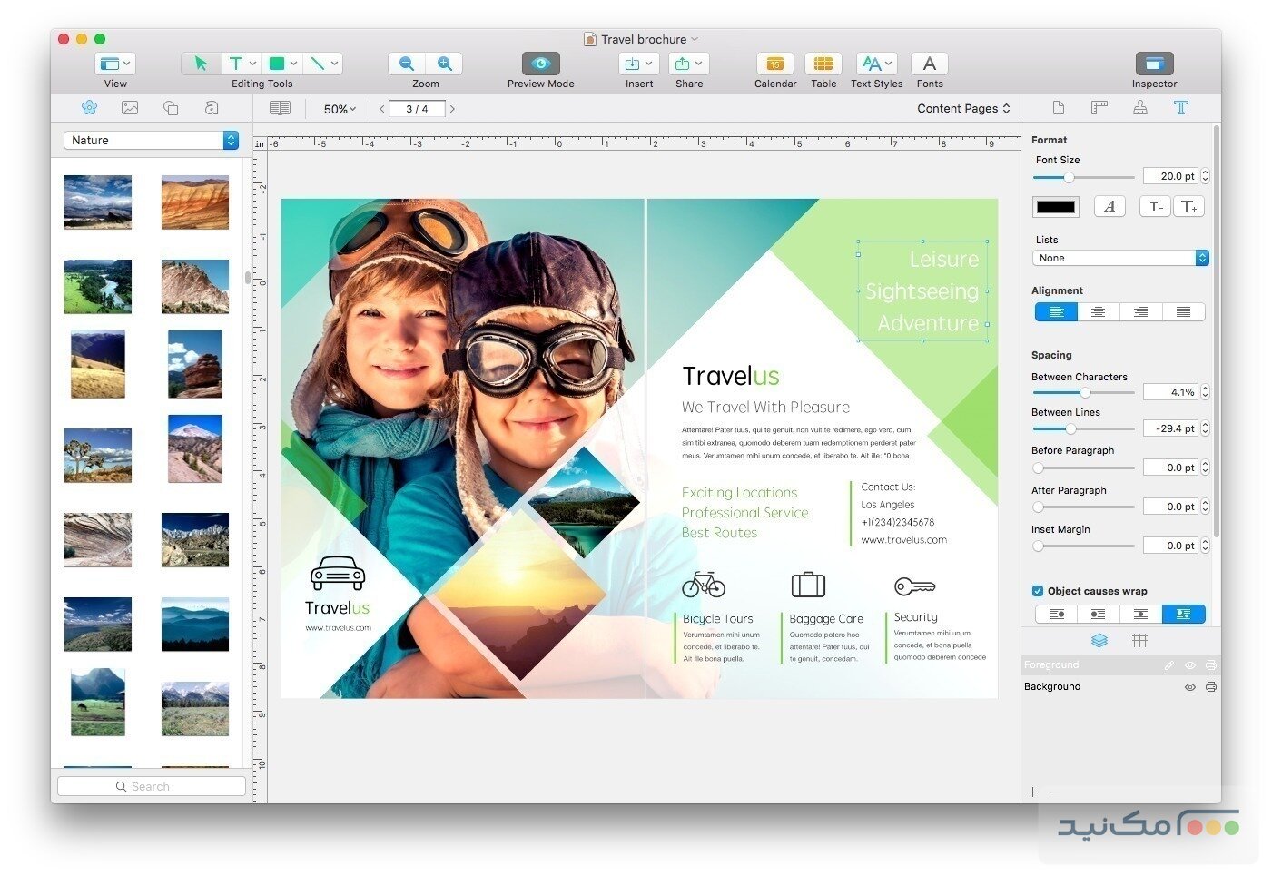 Swift Publisher - اسکرین شات 1