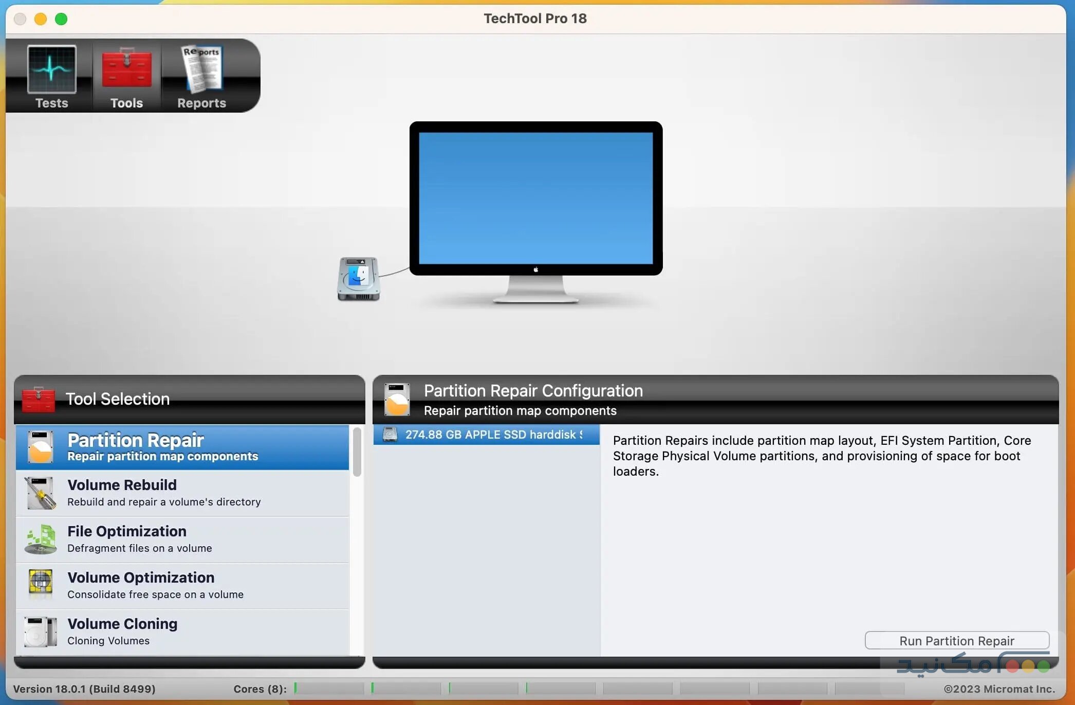 Techtool Pro - اسکرین شات 1