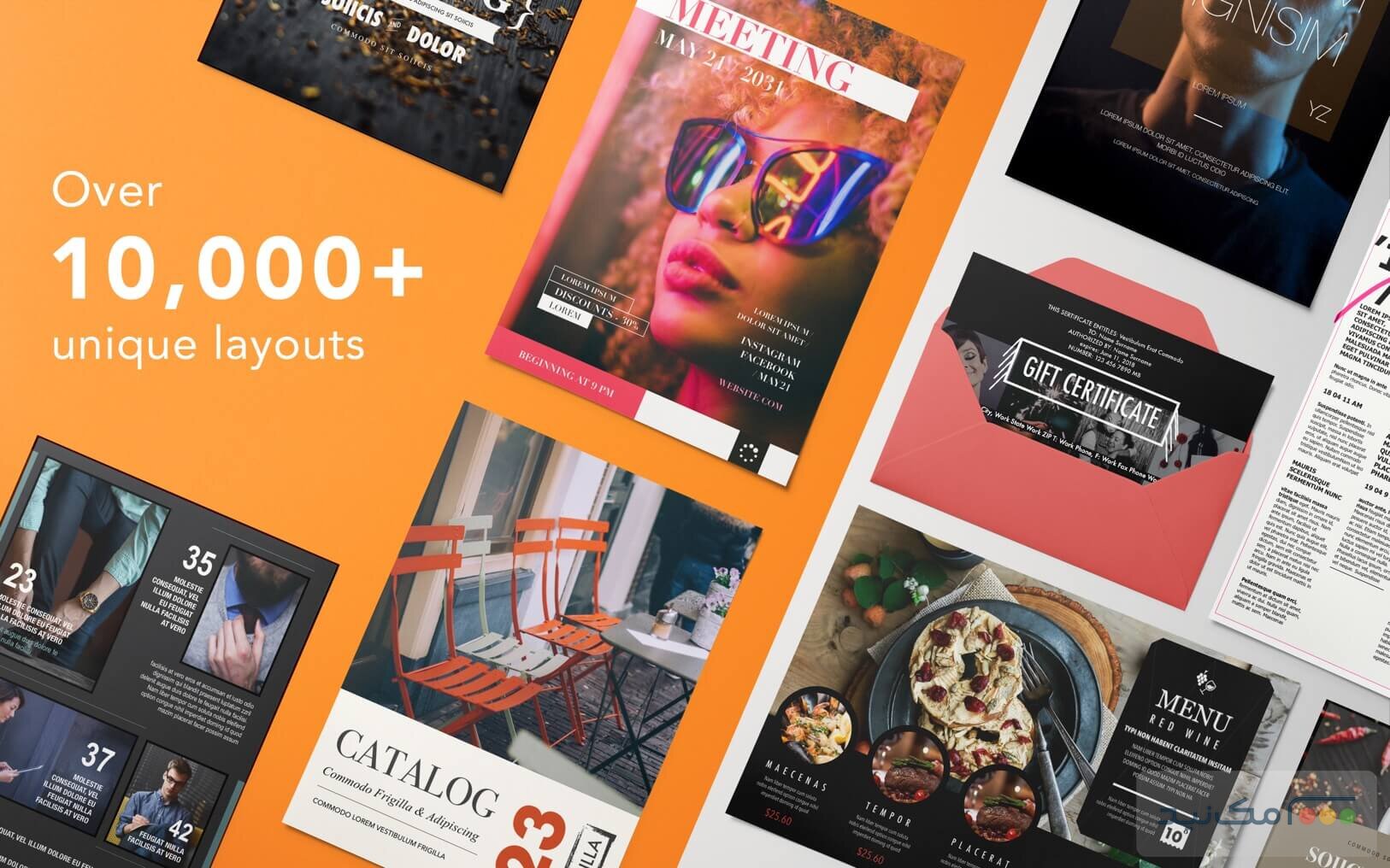 Templates for Pages 7.3 - اسکرین شات 1