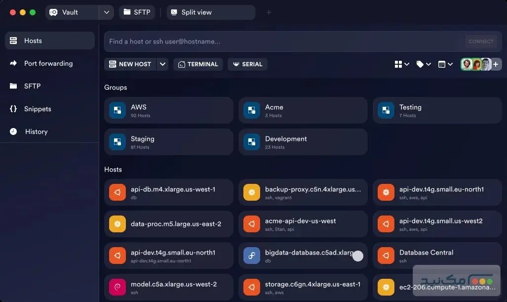 Termius - اسکرین شات 1