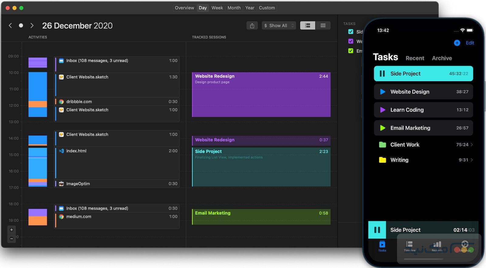 Timemator - اسکرین شات 1