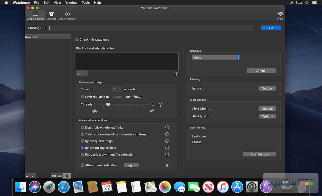 Website Watchman 3.1.8 - اسکرین شات 1