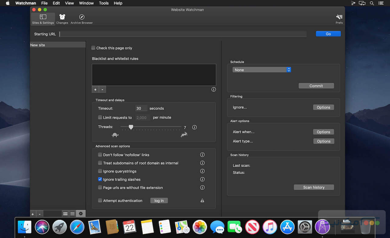 Website Watchman 3.1.5 - اسکرین شات 1
