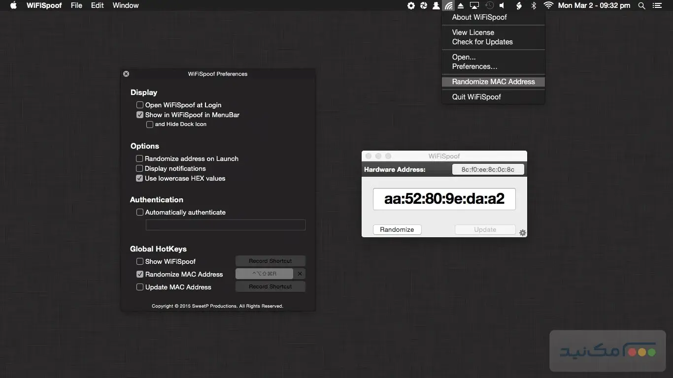 WiFiSpoof - اسکرین شات 1